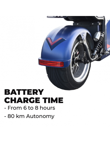 Motocicleta eléctrico 49e CityCoco Furious 4000W