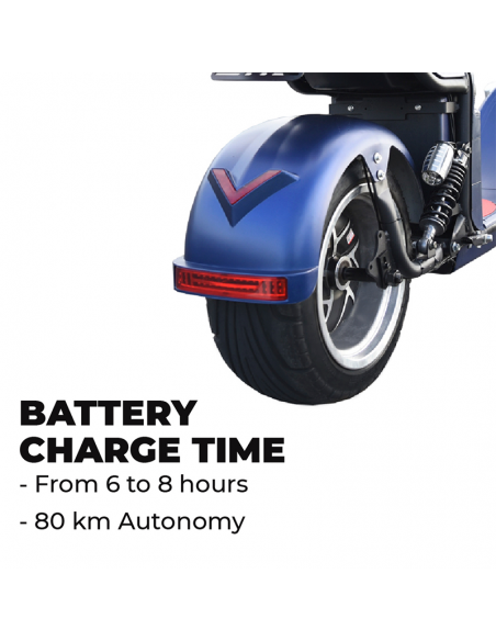 Motocicleta eléctrico 49e CityCoco Furious 4000W