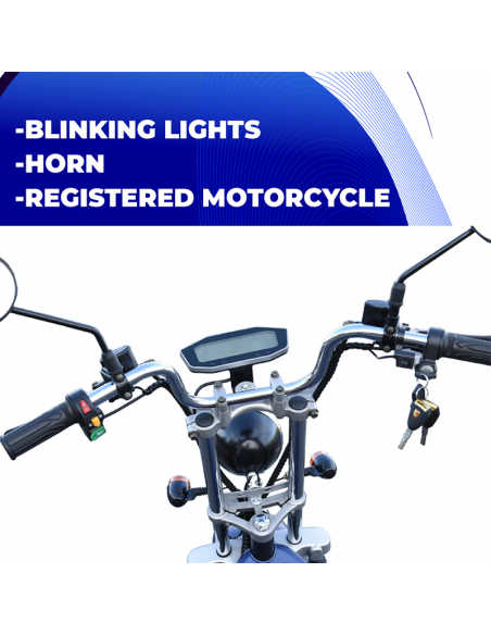 Motocicleta eléctrico 49e CityCoco Furious 4000W