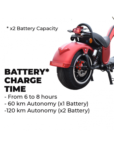 Ciclomotor eléctrico CitiyCoco Cobra 2000W/24Ah