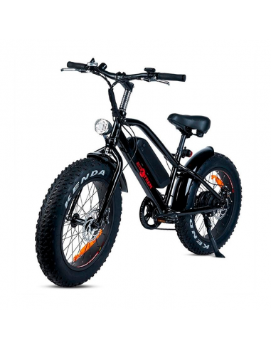 Bicicleta eléctrica con ruedas gruesas